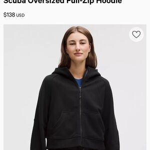 Lululemon scuba oversized jacket xxl